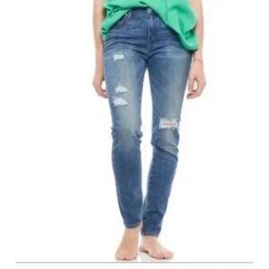 NWT 27 Free People x Sandrine Rose Original Distressed High Rise Skinny Jeans
